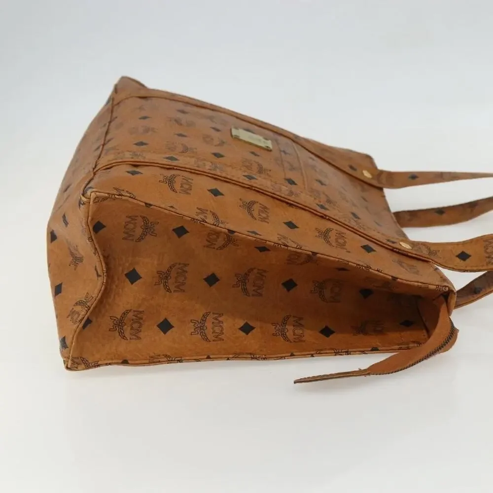 MCM Logogram Visetos Tote Bag Brown